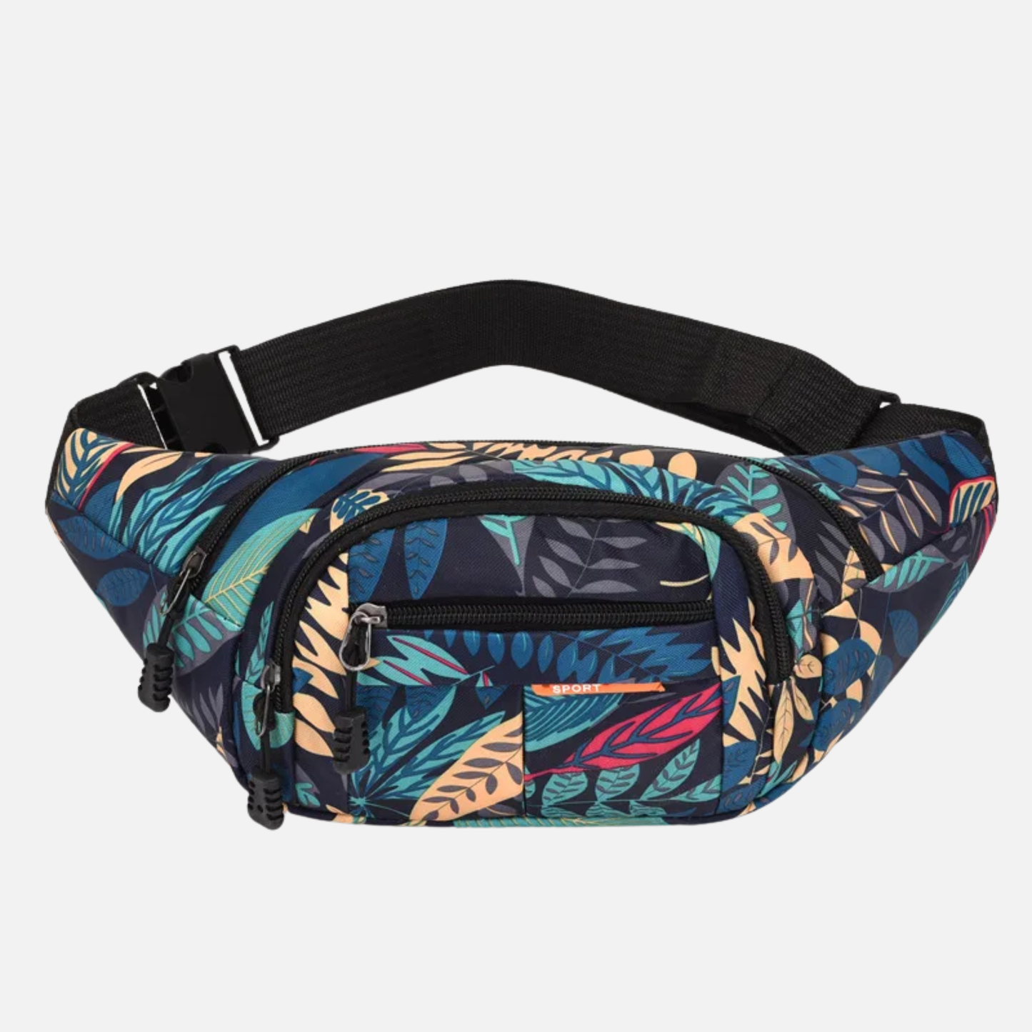 Sac banane tissu à motif feuillage tendance Clémence