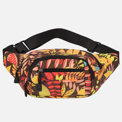 Sac banane tissu à motif feuillage tendance Clémence