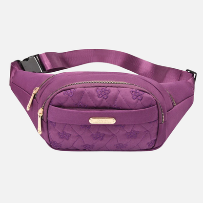 Sac banane tissu à motif floral tendance Margaux