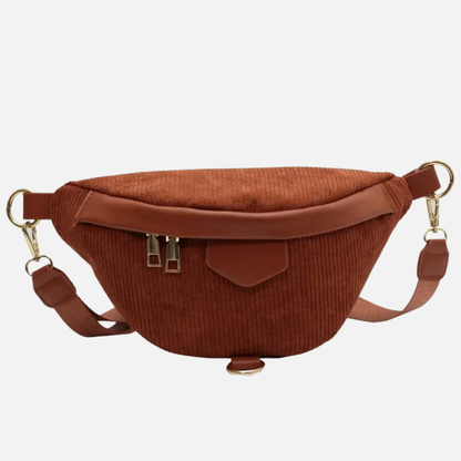 Sac banane velours à bandoulière Castille