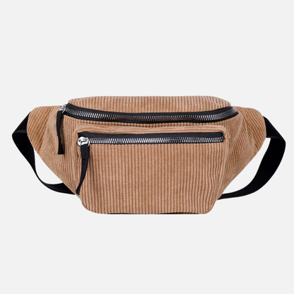 Sac banane velours tendance Céleste