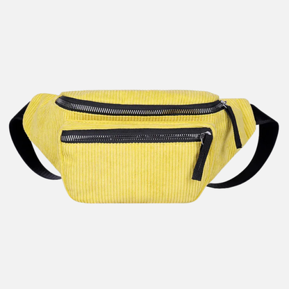 Sac banane velours tendance Céleste