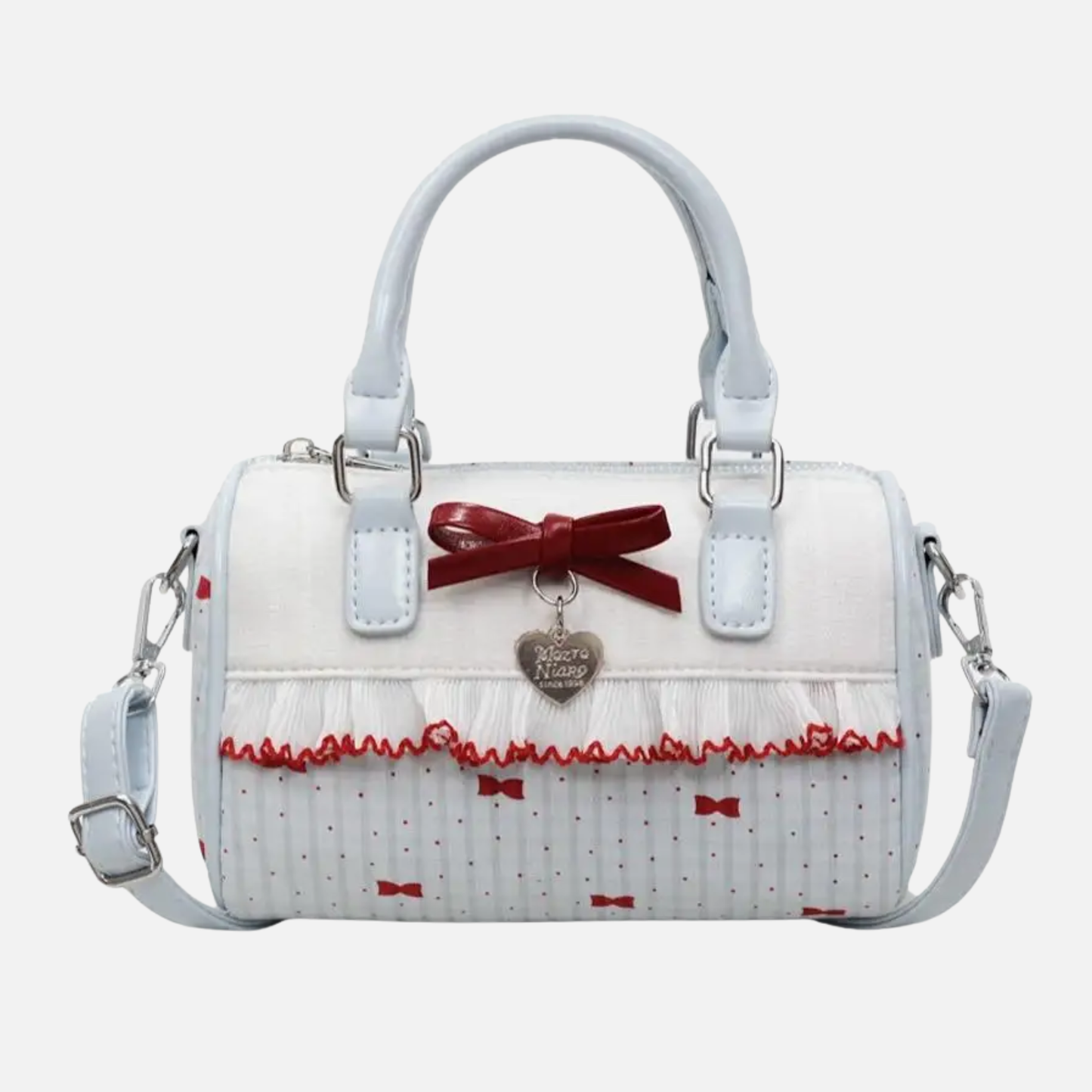 Petit sac à main bandoulière à pois au style rétro Agathe