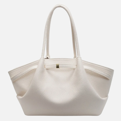 Grand sac à main cabas de cours bandoulière épaule besace au design lychee Ambre