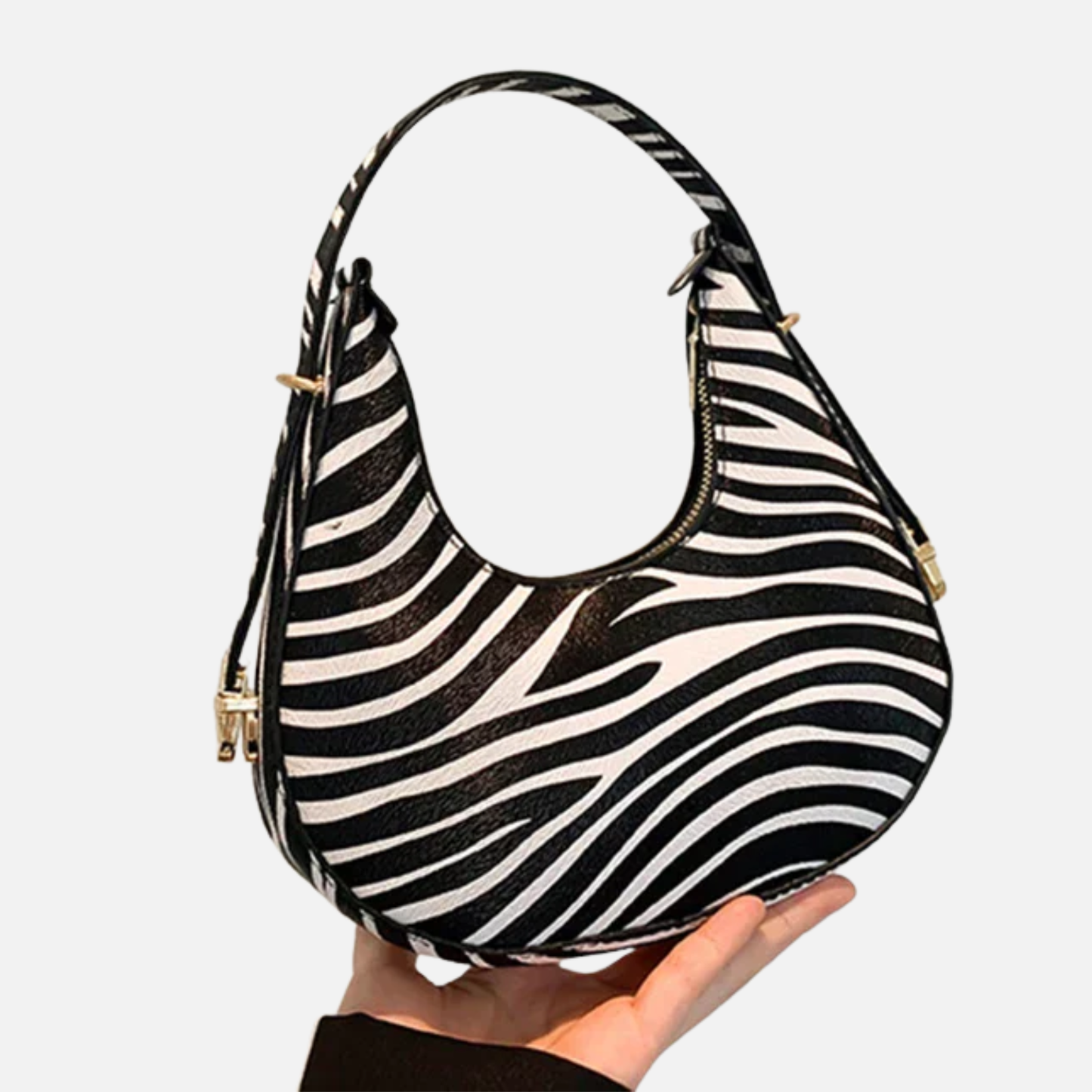 Petit sac à main bandoulière épaule motif animalier au design personnalisé et moderne Octavie