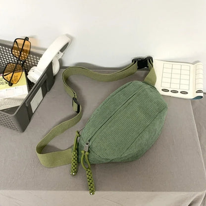 Sac banane velours côtelé tendance Alice