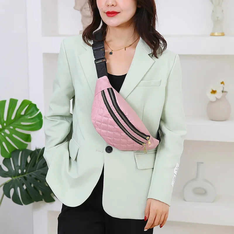 Sac banane bandoulière chic matelassé Delphine