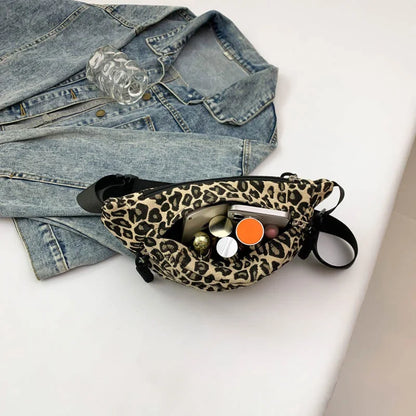 Sac banane en toile imprimé léopard sauvage et tendance Garance