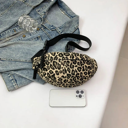 Sac banane en toile imprimé léopard sauvage et tendance Garance