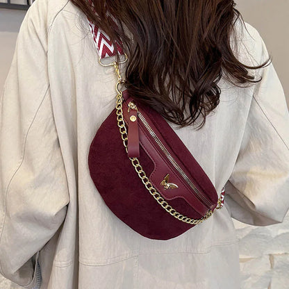 Sac banane en suédine au style bohème et Isabeau