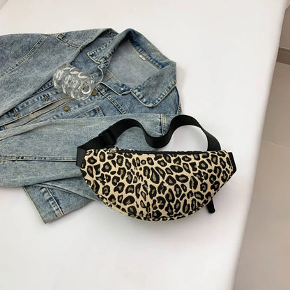 Sac banane en toile imprimé léopard sauvage et tendance Garance