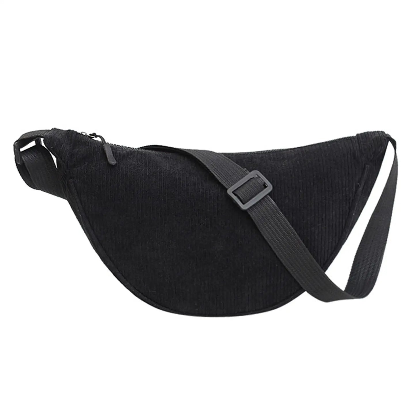 Sac banane demi-lune en velours côtelé Maëlle