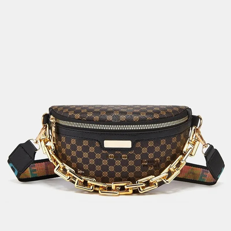 Sac banane bandoulière avec chaîne dorée Bernadette