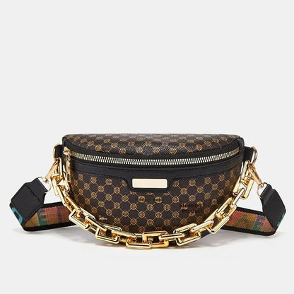 Sac banane bandoulière avec chaîne dorée Bernadette