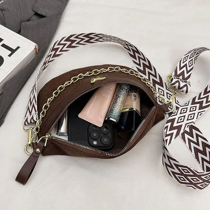 Sac banane en suédine au style bohème et Isabeau