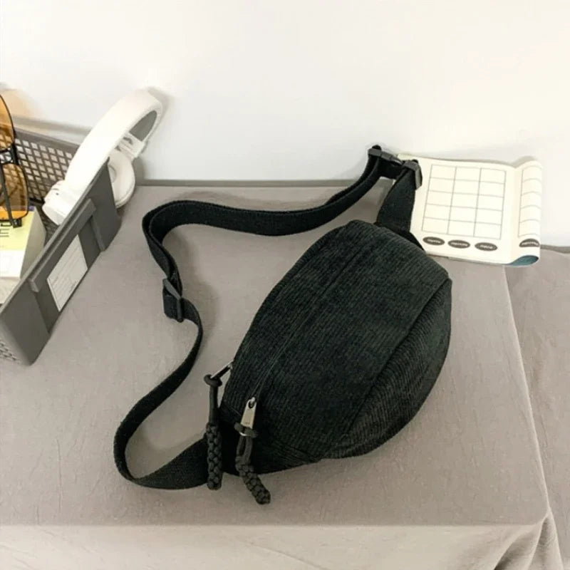 Sac banane velours côtelé tendance Alice