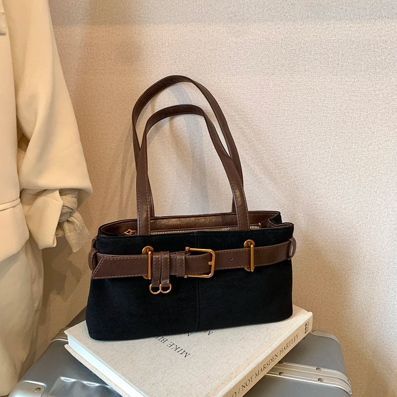 Grand sac à main cabas avec finitions dorées Victoire