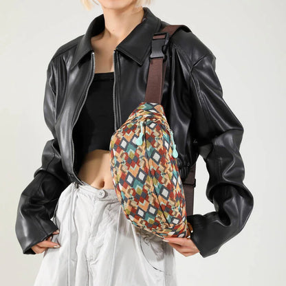Sac banane en toile imprimé léopard sauvage et tendance Garance