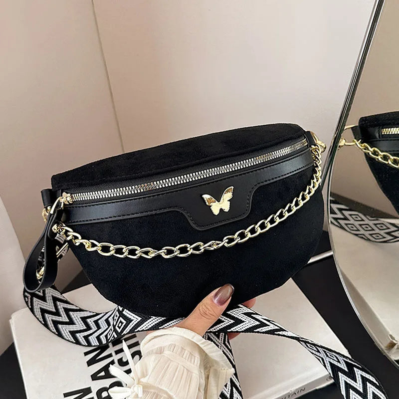 Sac banane en suédine au style bohème et Isabeau