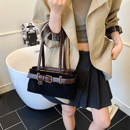 Grand sac à main cabas avec finitions dorées Victoire