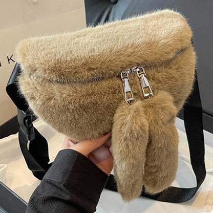 Sac banane peluche chic Clarisse
