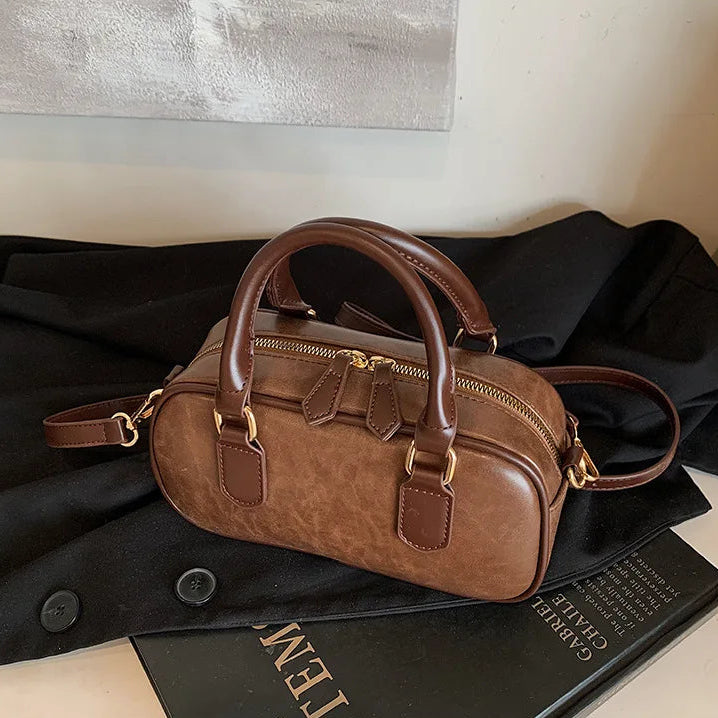 Petit Sac à main bowling classique au design épuré Manon