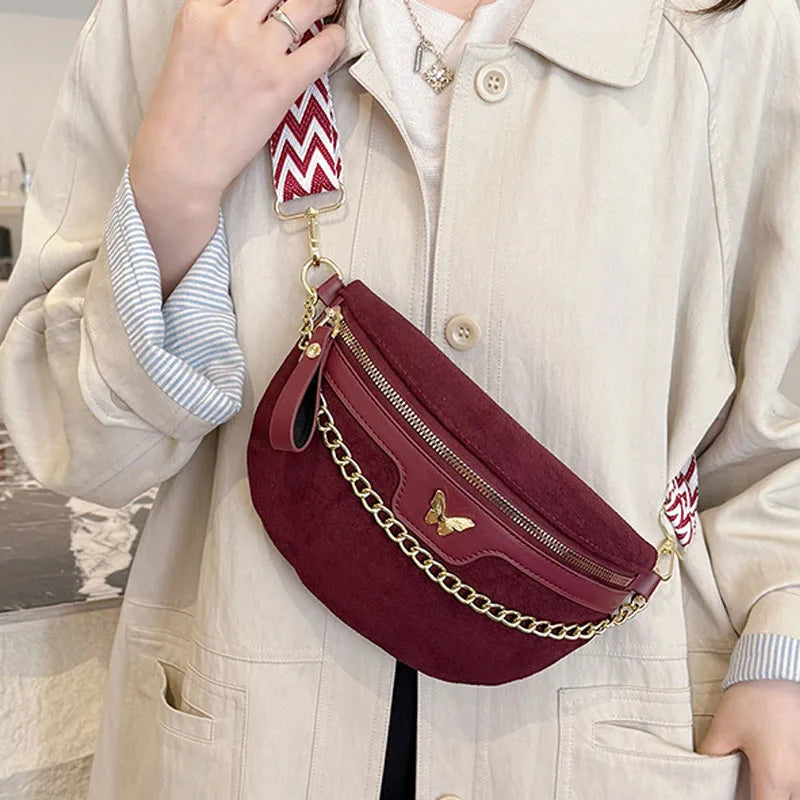 Sac banane en suédine au style bohème et Isabeau