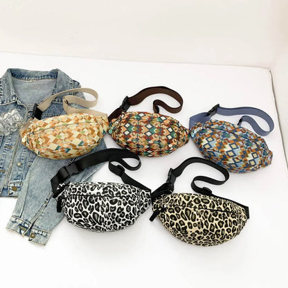 Sac banane en toile imprimé léopard sauvage et tendance Garance