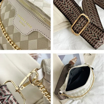 Sac banane bandoulière avec chaîne doré Paulette