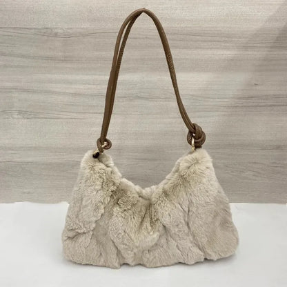 Sac à main bandoulière en fourrure pour femme Madeleine