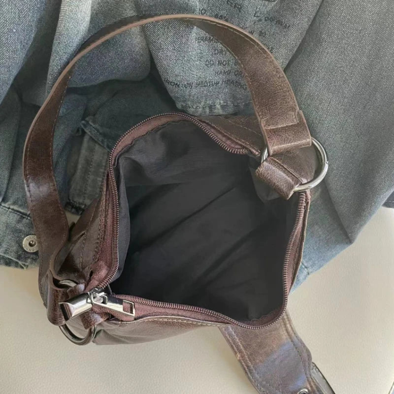 Sac à main hobo rétro à bandoulière Berthe