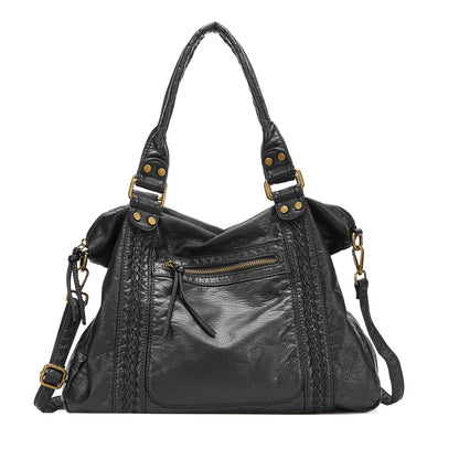 Grand sac à main de cours vintage à bandoulière Clara