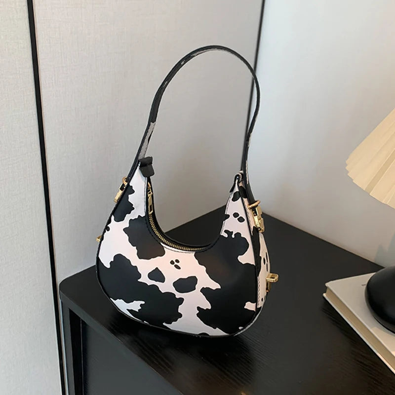 Petit sac à main bandoulière épaule motif animalier au design personnalisé et moderne Octavie