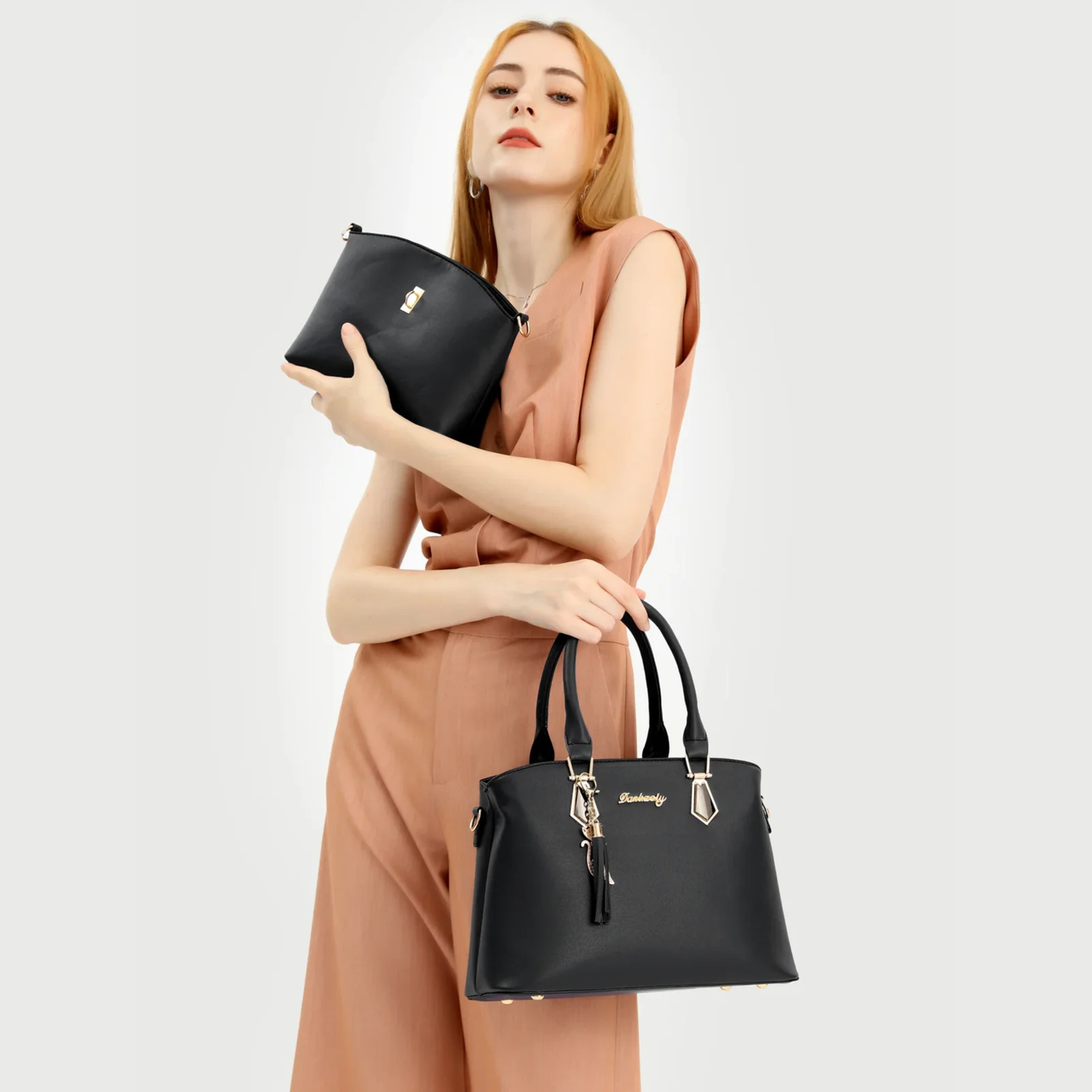 Ensemble sac à main et pochette bandoulière Clara
