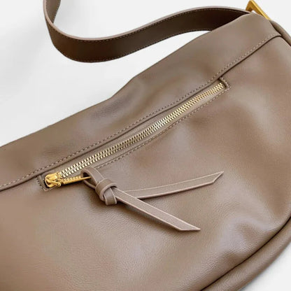 Grand sac à main banane demi-lune Hélène