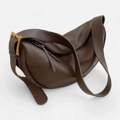 Grand sac à main banane demi-lune Hélène