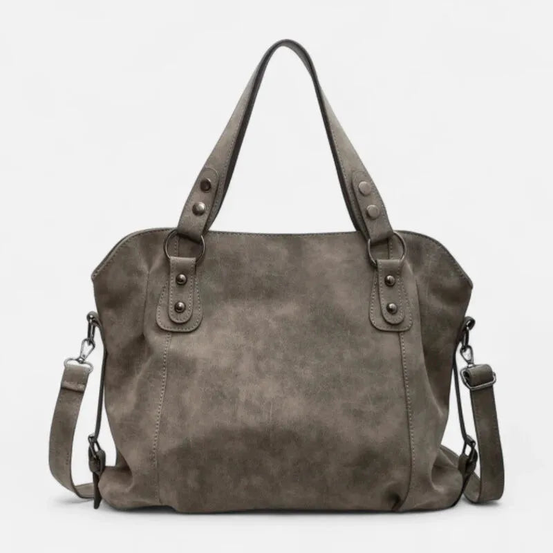 Grand sac à main bandoulière de cours rétro souple Mahé