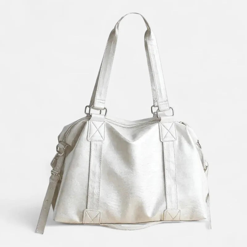 Grand sac à main bandoulière rétro de cours souple Louna