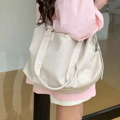 Grand sac à main bandoulière rétro de cours souple Louna