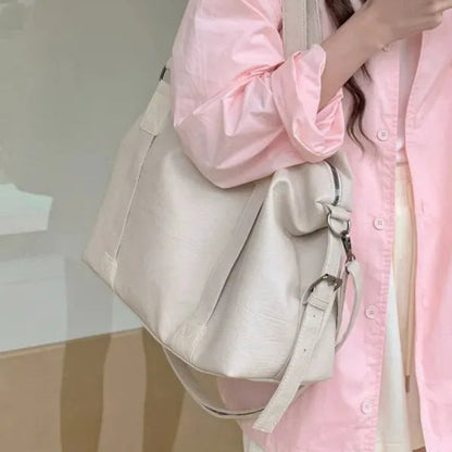 Grand sac à main bandoulière rétro de cours souple Louna