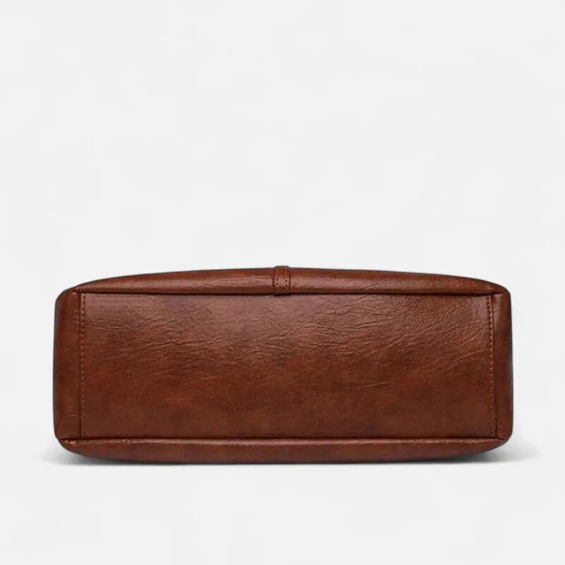 Grand sac à main bandoulière rétro multipoches Agnès