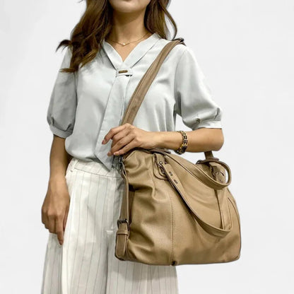 Grand sac à main bandoulière souple de cours Anabelle