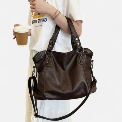 Grand sac à main bandoulière souple de cours Anabelle