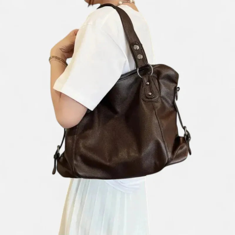 Grand sac à main bandoulière souple de cours Anabelle