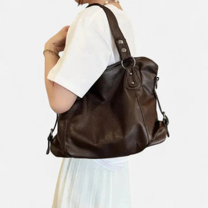 Grand sac à main bandoulière souple de cours Anabelle