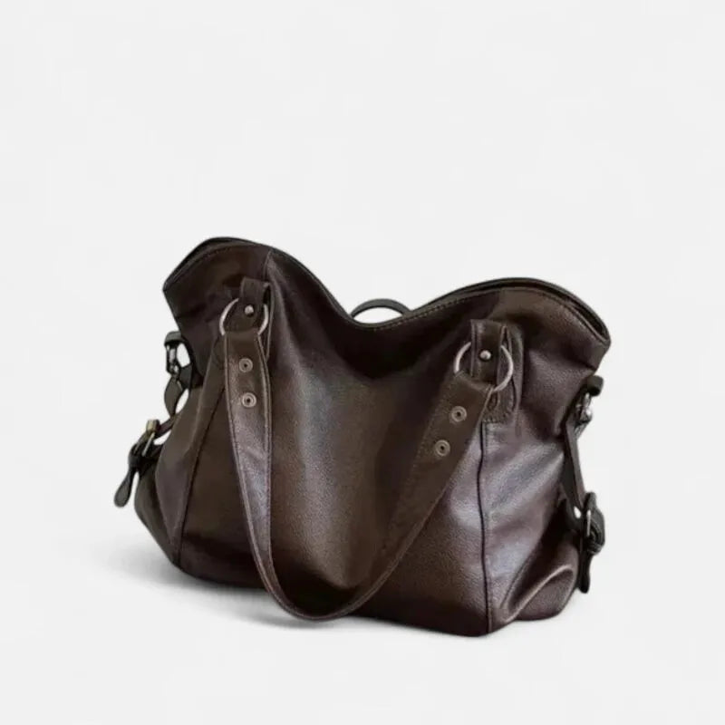 Grand sac à main bandoulière souple de cours Anabelle