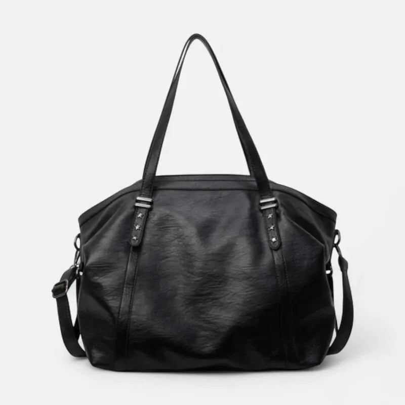 Grand sac à main cabas de cours souple avec bandoulière Sofia