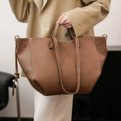 Grand sac à main cabas double porté Élodie