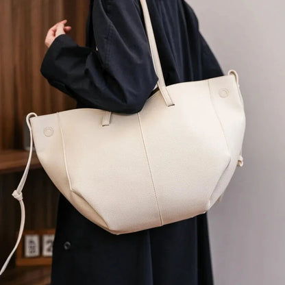 Grand sac à main cabas double porté Élodie