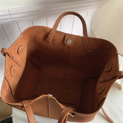 Grand sac à main cabas double porté Élodie